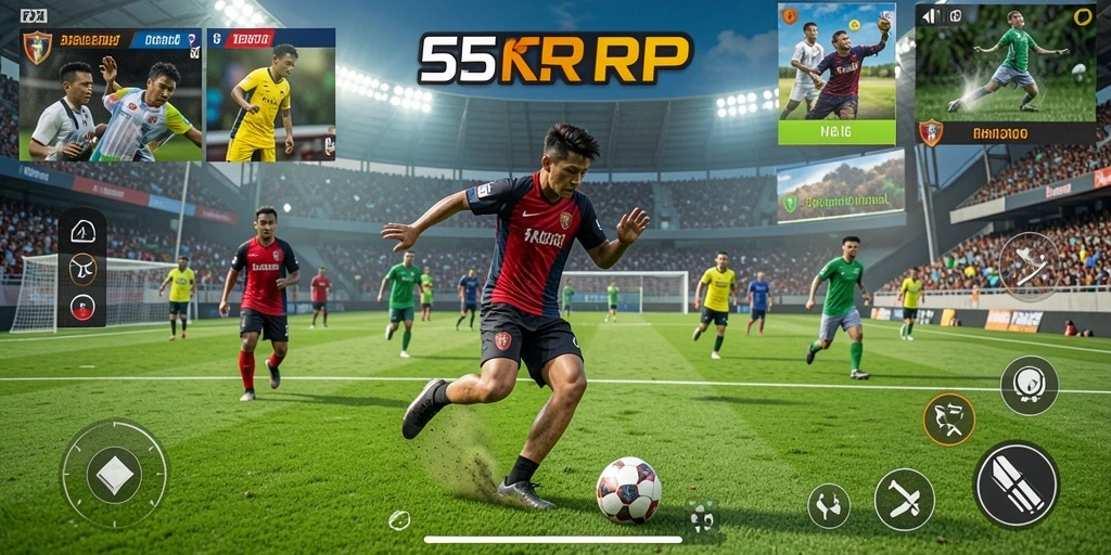Tangkapan layar menunjukkan gameplay menarik dari 55RP.