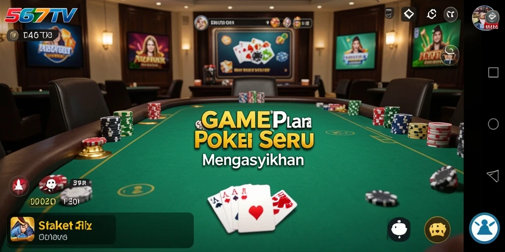 Gameplay Poker yang mendebarkan dan interaktif di 567TV.