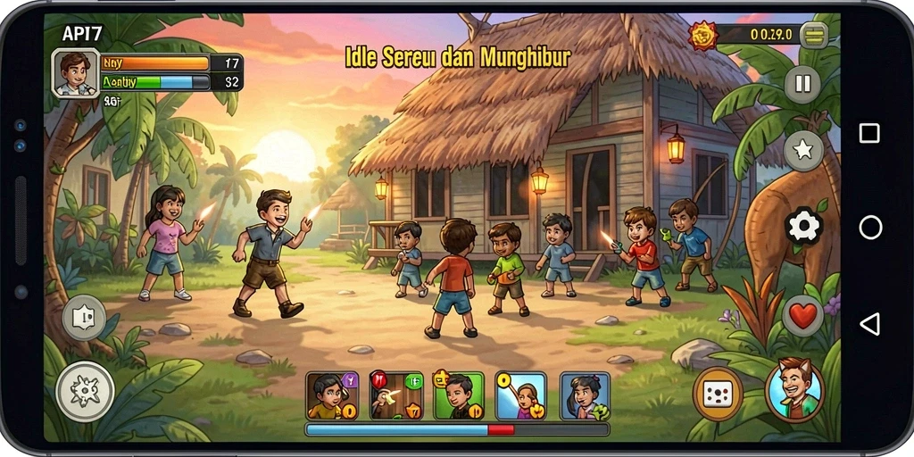 Tampilan gameplay seru dari API77 yang mengasyikkan.