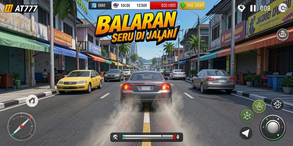 Tampilan gameplay seru dan mendebarkan di AT777.