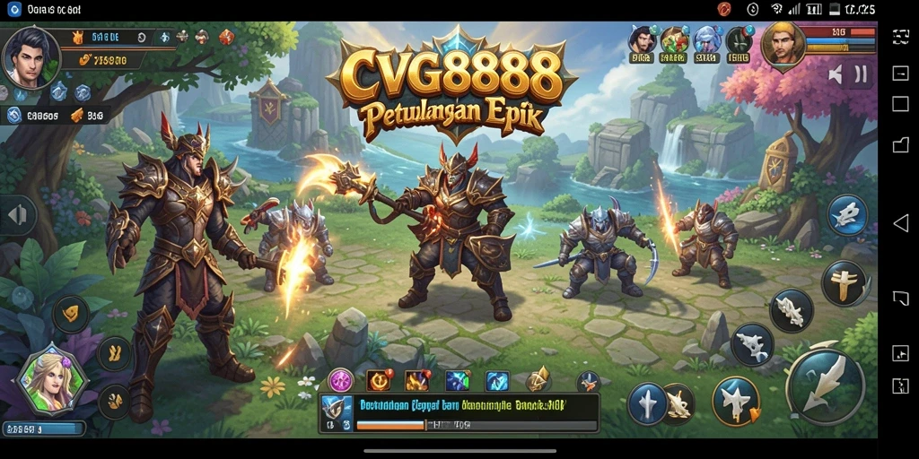 Tangkapan layar utama dari gameplay RPG CVG8888 yang menawan.