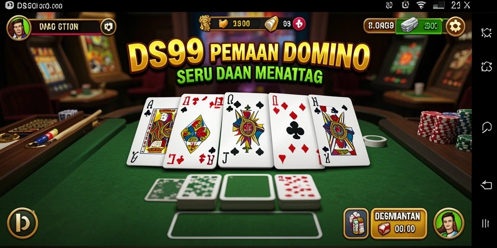 Tampilan utama DS99 dengan gameplay Domino yang menarik.