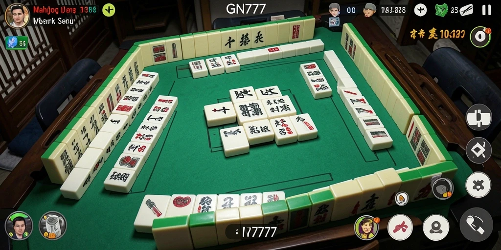 Screenshot gameplay menarik dari permainan Mahjong GN777.