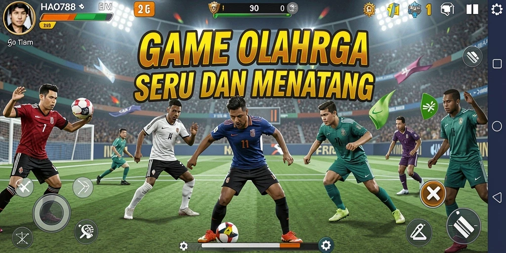 Tampilan menarik dari gameplay olahraga dalam HAO788.