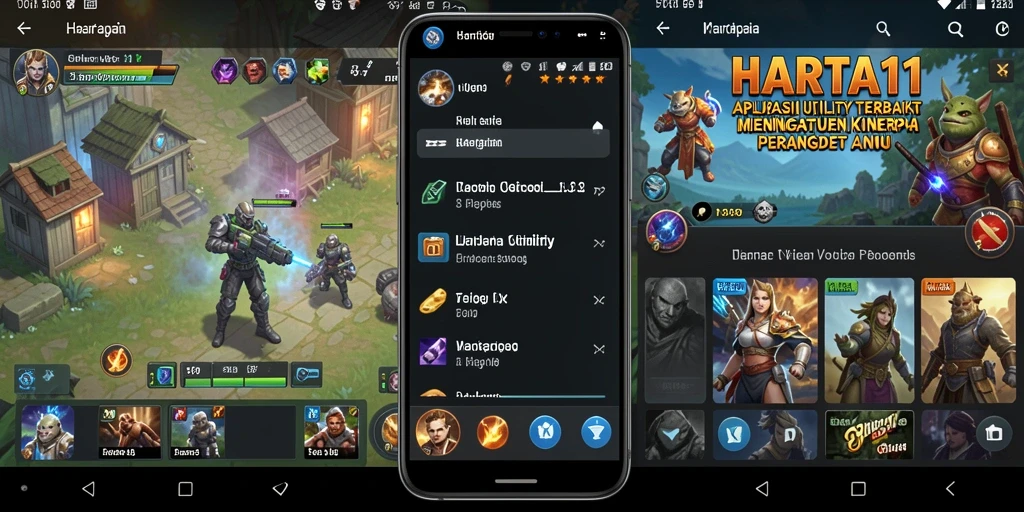 Tampilan gameplay HARTA11 yang sederhana dan sangat membantu pengguna.