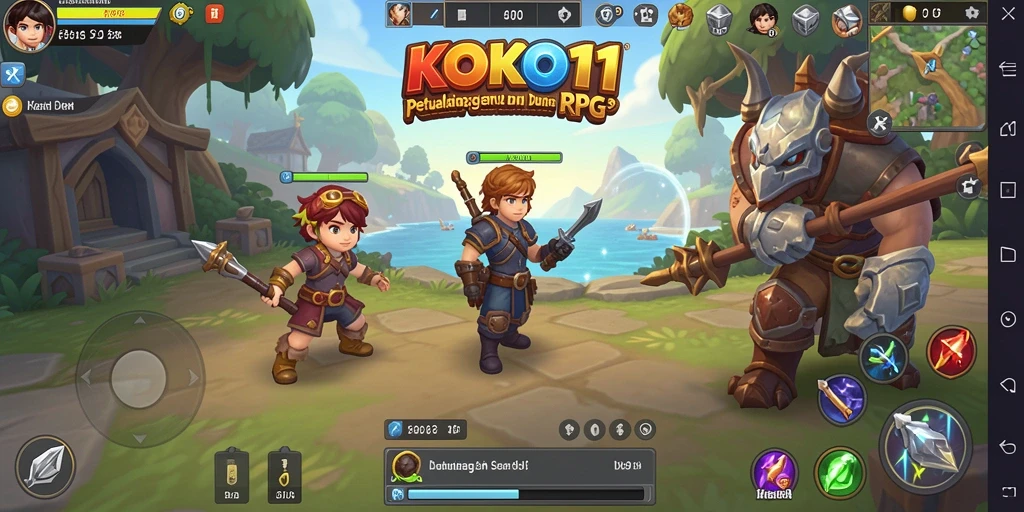 Gameplay seru KOKO11 dengan karakter RPG yang beragam.