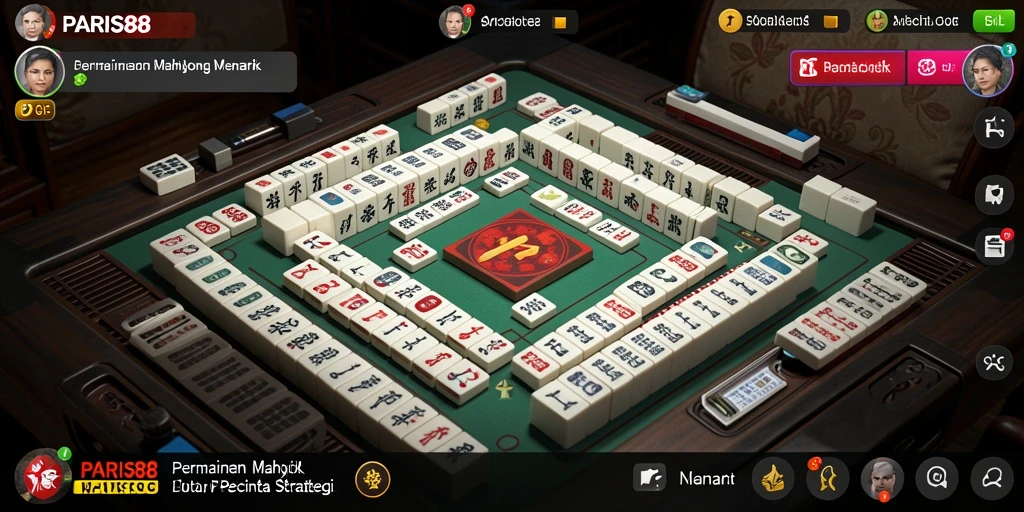Tampilan menarik saat bermain Mahjong dengan PARIS88.