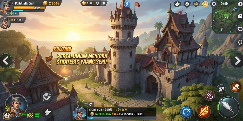 Tangkapan layar utama POLO188 yang menunjukkan aksi gameplay Tower Defense.
