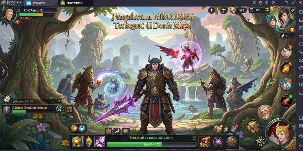 Screenshot gameplay <strong>PUNCAKTOTO</strong> menampilkan petualangan seru dalam dunia MMORPG.