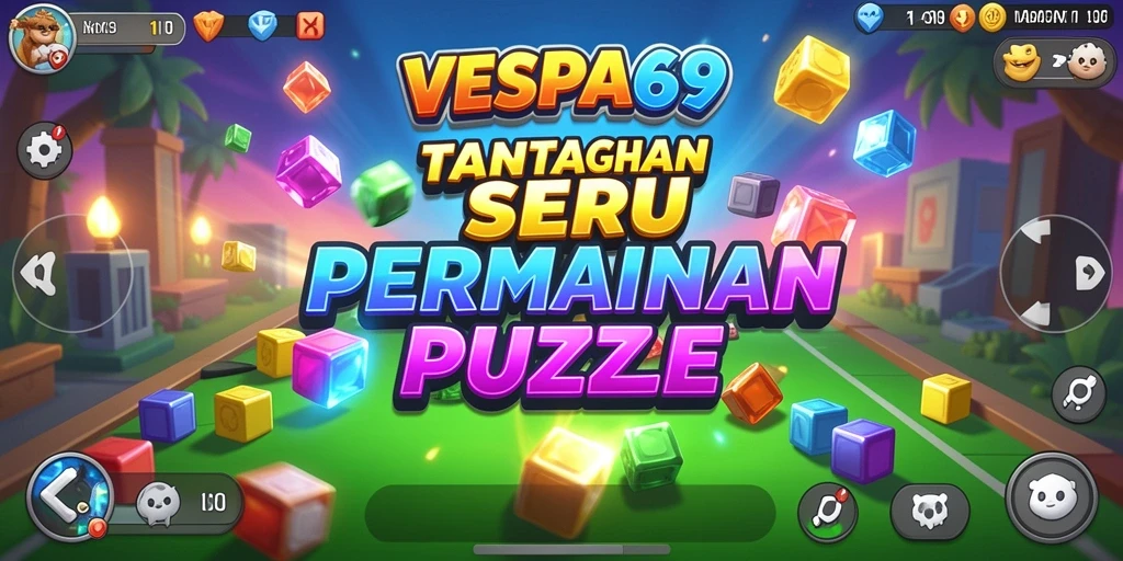 Screenshot gameplay VESPA69 yang menampilkan tantangan puzzle.