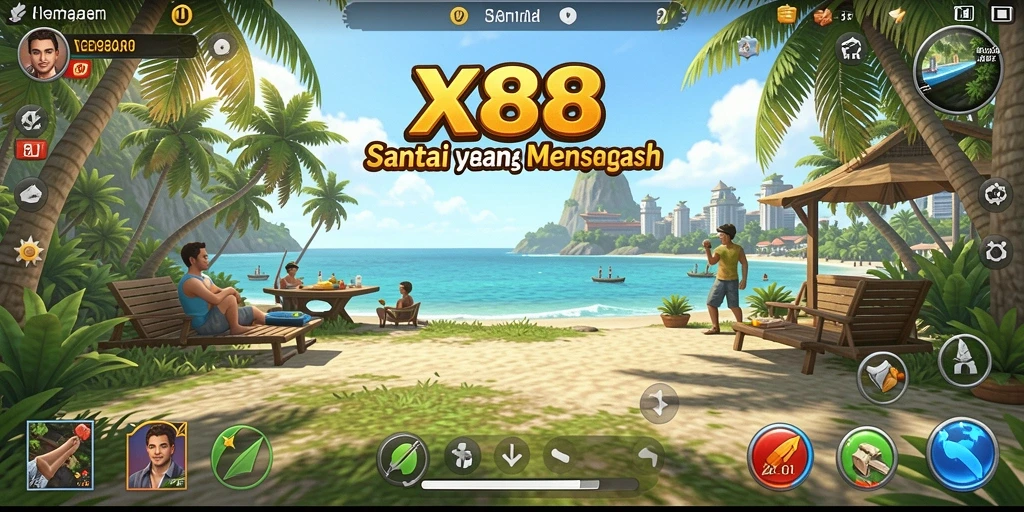 Tampilan menarik dari gameplay X88 yang seru.