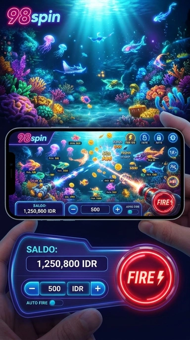 Proses unduhan aplikasi di 98spin yang cepat dan aman.